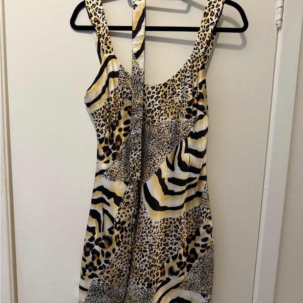 Animal Print Sleeveless Dress
